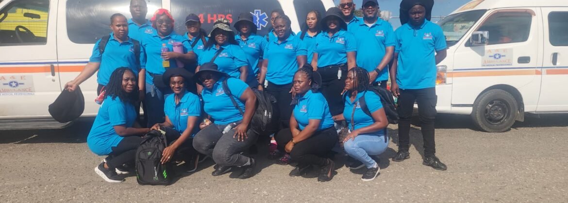 A & E Ambulance medical team in Jamaica