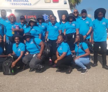 A & E Ambulance medical team in Jamaica